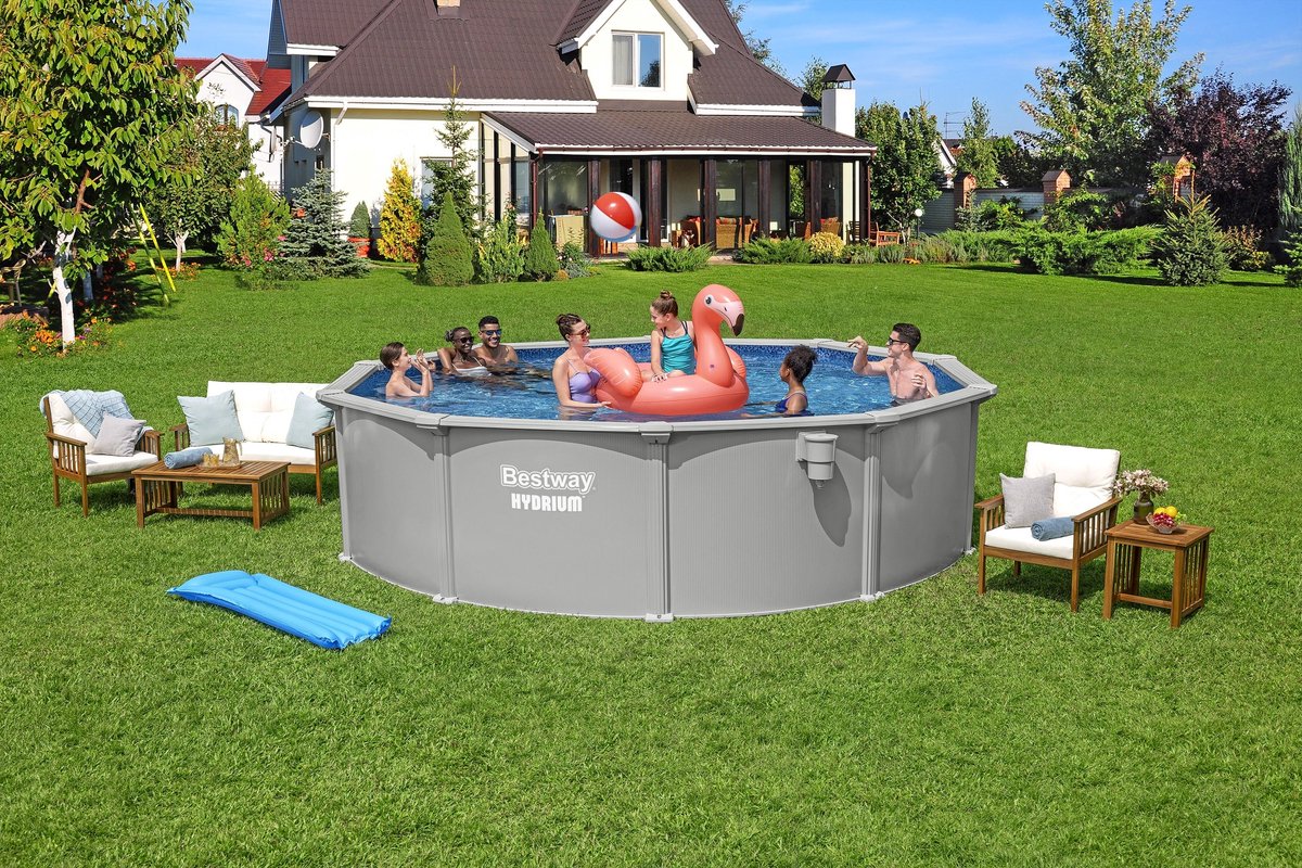 Bestway Hydrium kit piscine à paroi en acier - Ø 457 x 122 cm