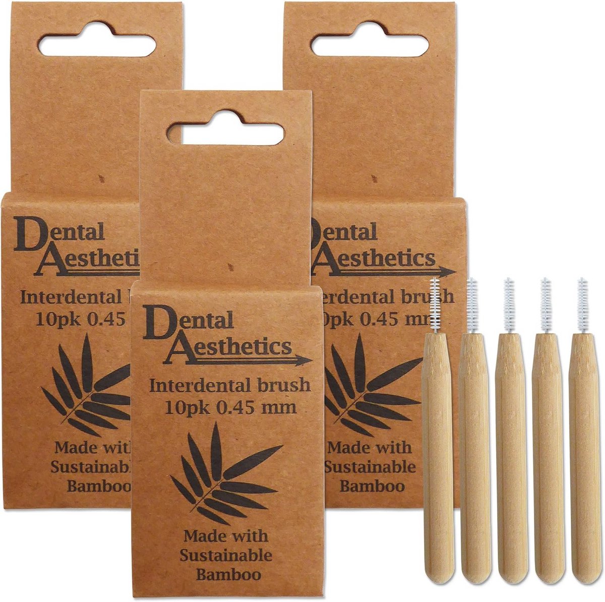 Interdentale Borstels - 3 Verpakkingen met 10 Borstels per Verpakking (0,45 mm)