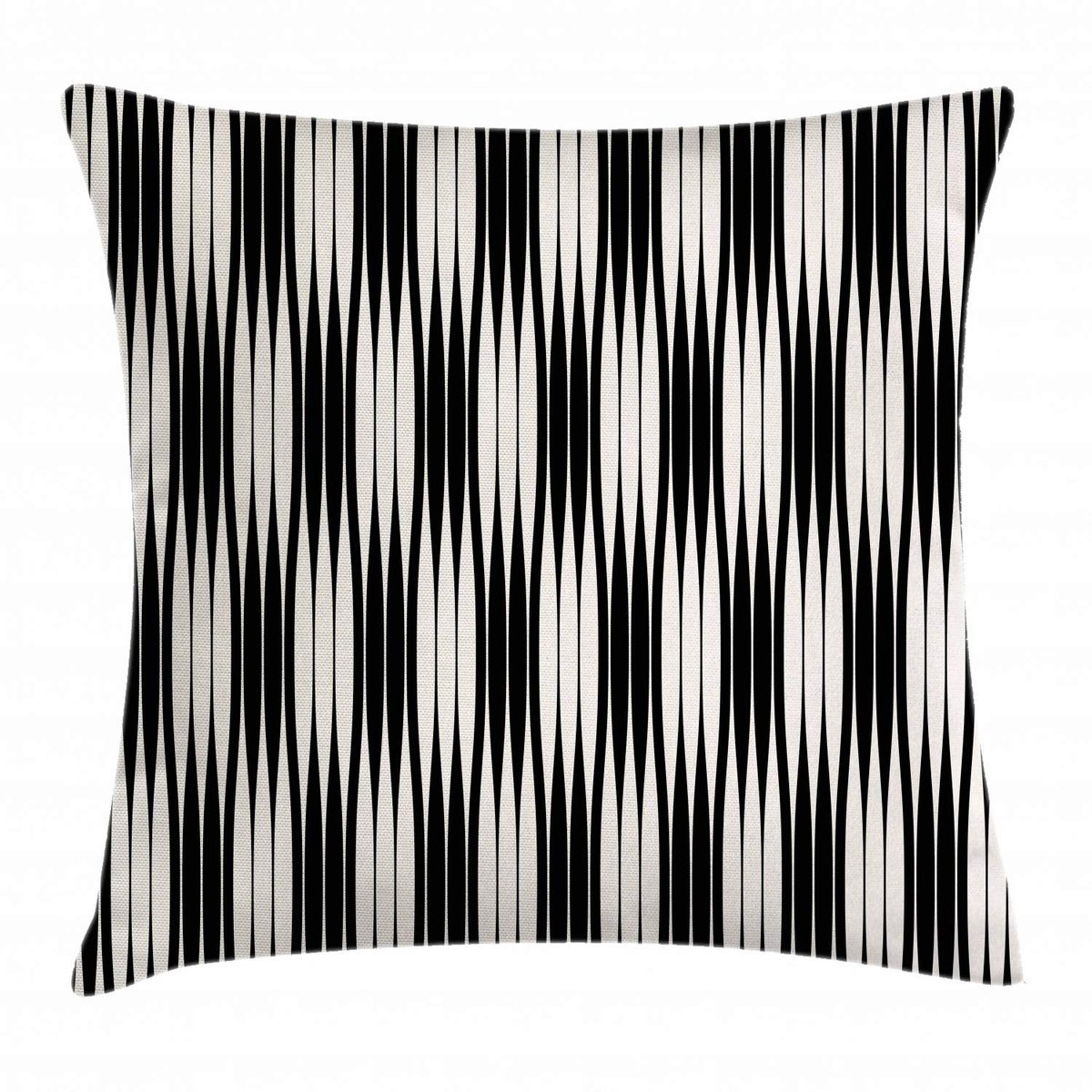 ABAKUHAUS Abstracte kussenhoes – Geometrisch – 40×40 cm – Dubbelzijdig Zwart