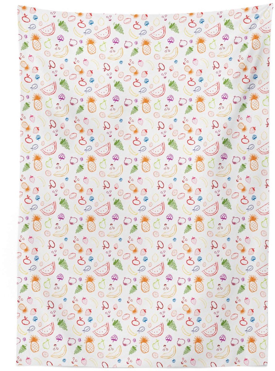 ABAKUHAUS Fruit-tafelkleed – Tafelkleed 140 x 240 cm – Veelkleurig, wasbaar