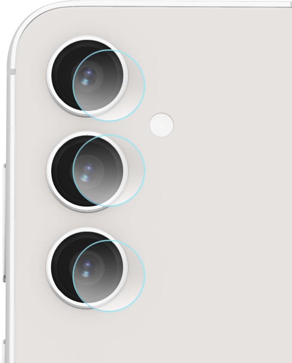 3mk, 4 sets cameralensbeschermers Geschikt voor Samsung Galaxy S23 FE hybride glas 6H, Transparant