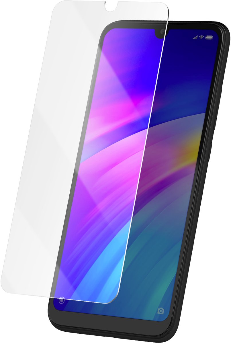 Avizar Gehard glas Geschikt voor Xiaomi Redmi 7 hardheid 9H anti-kras, Transparant
