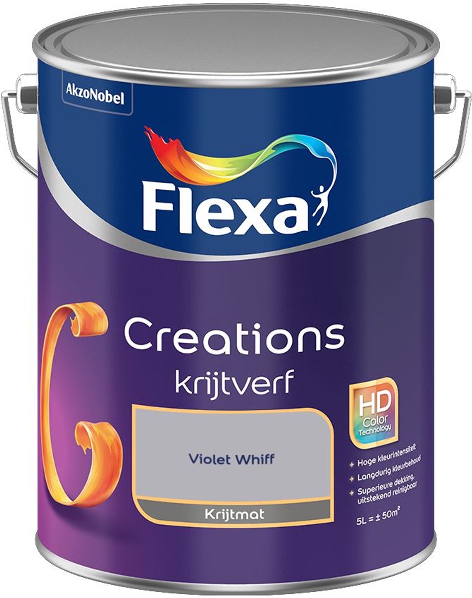 Flexa - Creations Muurverf Krijt - Violet Whiff - Mengverf - 5 L