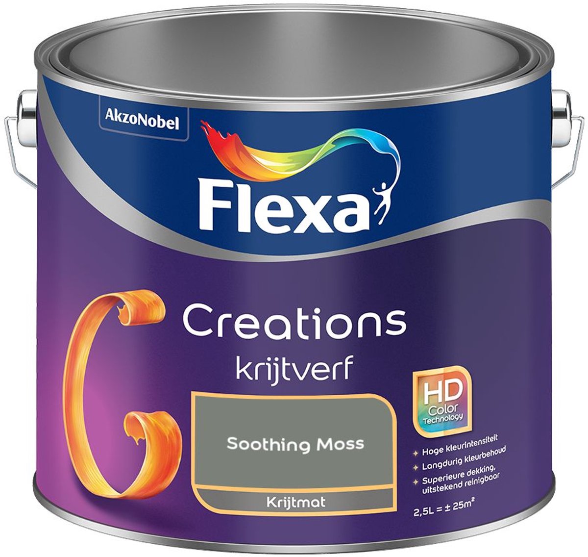 Flexa - Creations Muurverf Krijt - Soothing Moss - Mengverf - 2.5 L