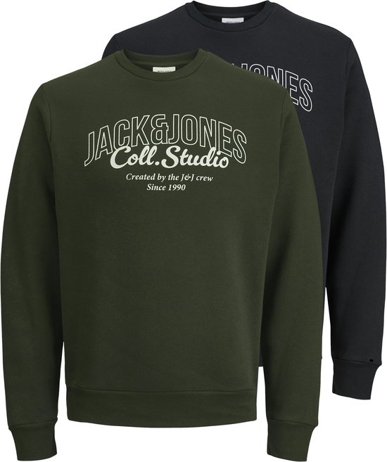 JACK&JONES - JJMAKOTO SWEAT COL ROND 2PK MP - Homme - Sweats