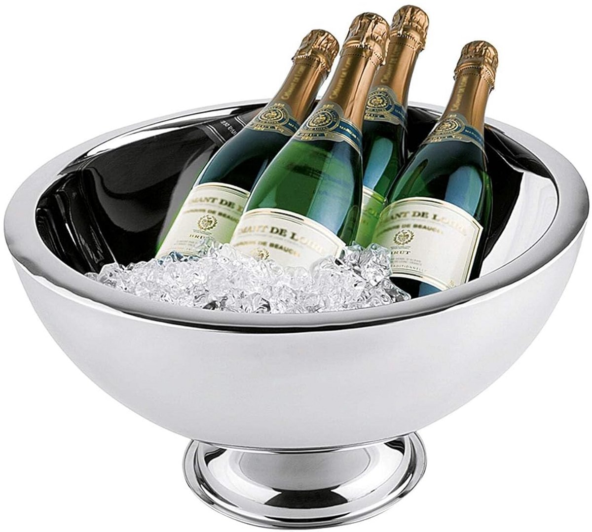 Dubbelwandige Flessenkoeler van Roestvrij Staal voor Champagne en Sekt