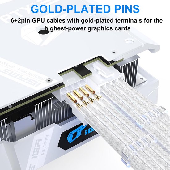 Dhiint] Cabo De Extensão PSU ATX 24Pin De Nylon Trançado De 8 Pinos 6 2 De 24 Da Placa-Mãe
