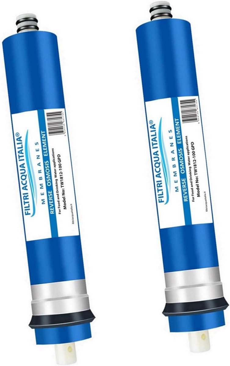Omgekeerde Osmose Membraan 100 GPD (2 Stuks) - Waterzuivering & Ontkalking