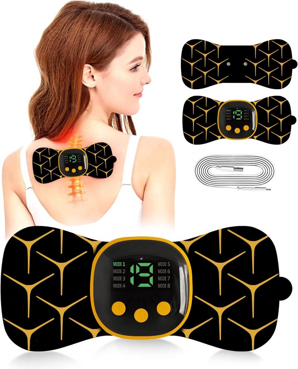 Nekmassageapparaat met EMS Microstroom voor Ontspanning en Verlichting