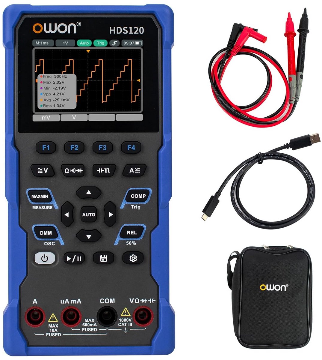 Draagbare 2-in-1 Universele Testapparaat: Oscilloscope & Multimeter (1 Kanaal, 1 MHz)