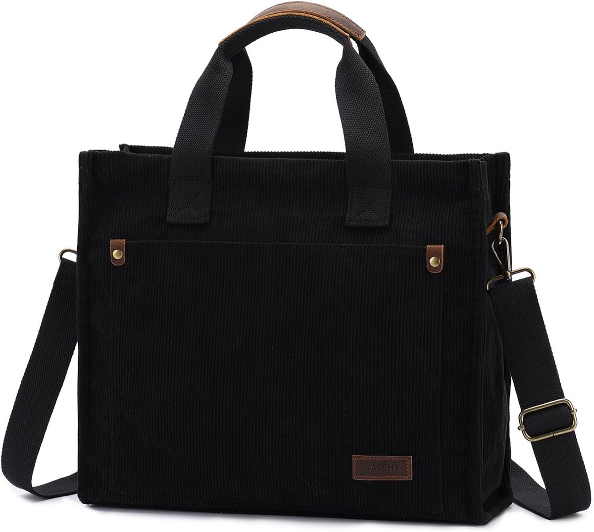 Grote Dames Tote Bag Schoudertas Shopper Corduroy Werk & Dagelijks Gebruik