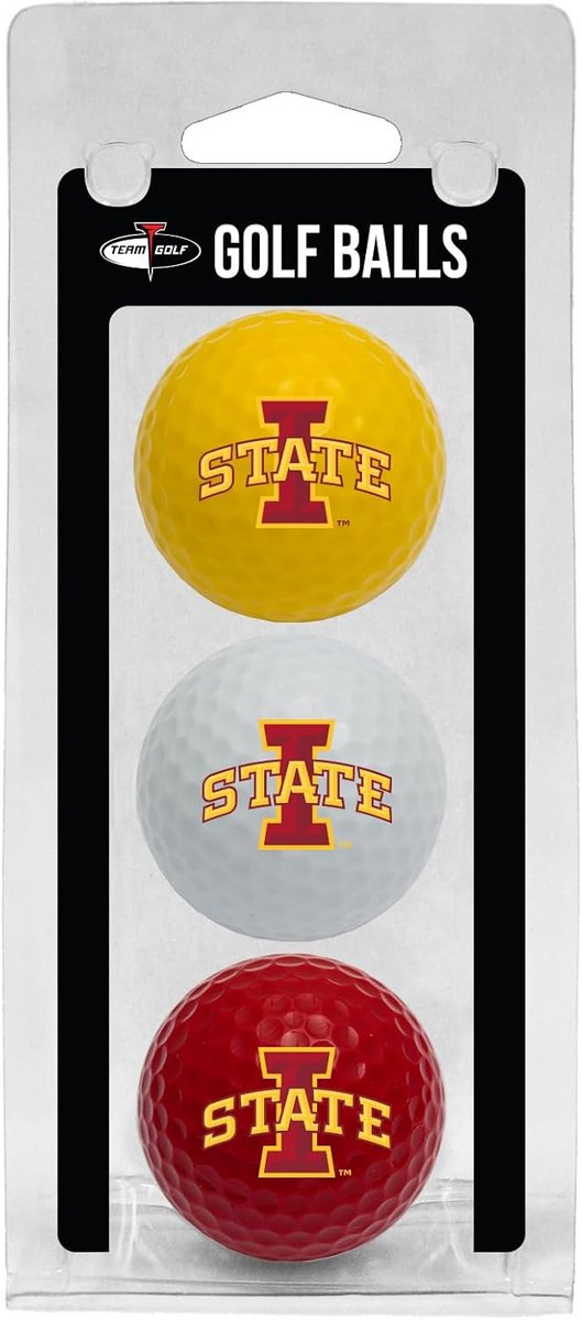 NCAA Golfballen 3-Pack Duurzame Gekleurde Teamopdruk — afbeelding 3
