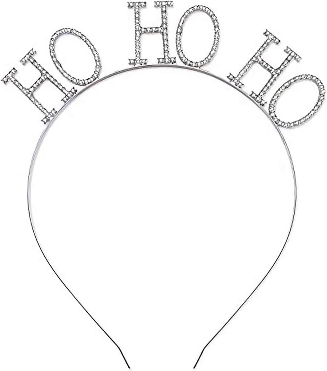 Feestelijke Kristallen Kerst Hoofdband HOHOHO Haar Accessoire