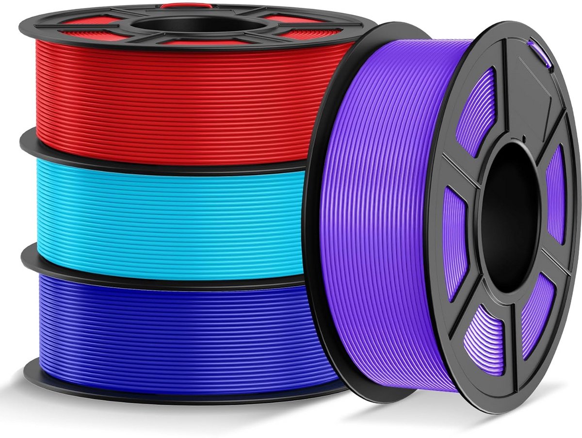 3D Printer Filament Bundel 4 kg - 1,75 mm PLA Plus met Hoge Taaiheid
