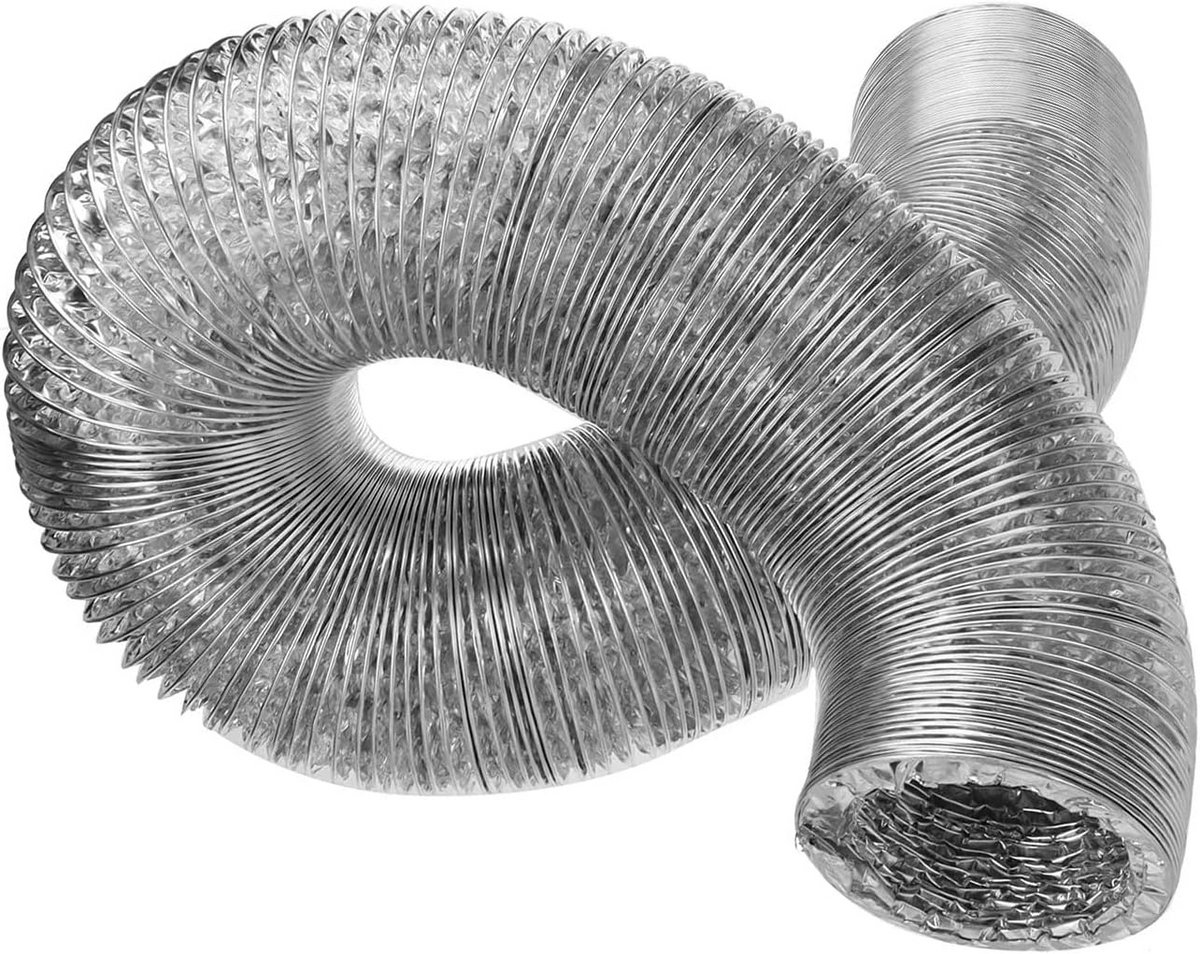 Flexibele Ventilatieslang Aluminium Folie 5 Meter - Ø 65 mm Afvoerslang voor Keuken en Badkamer