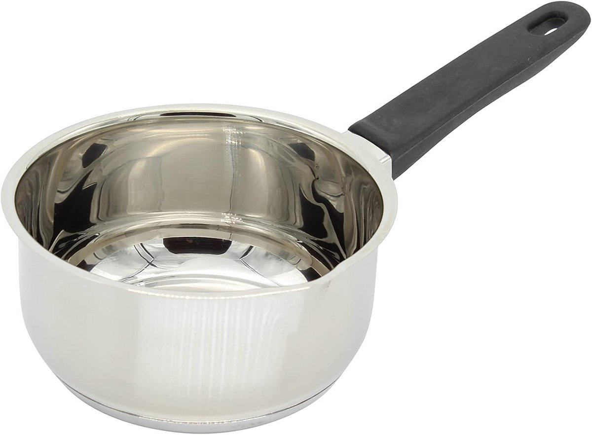 RVS Steelpan met Antikooktuit - Kleine Pan 12 cm voor Inductie