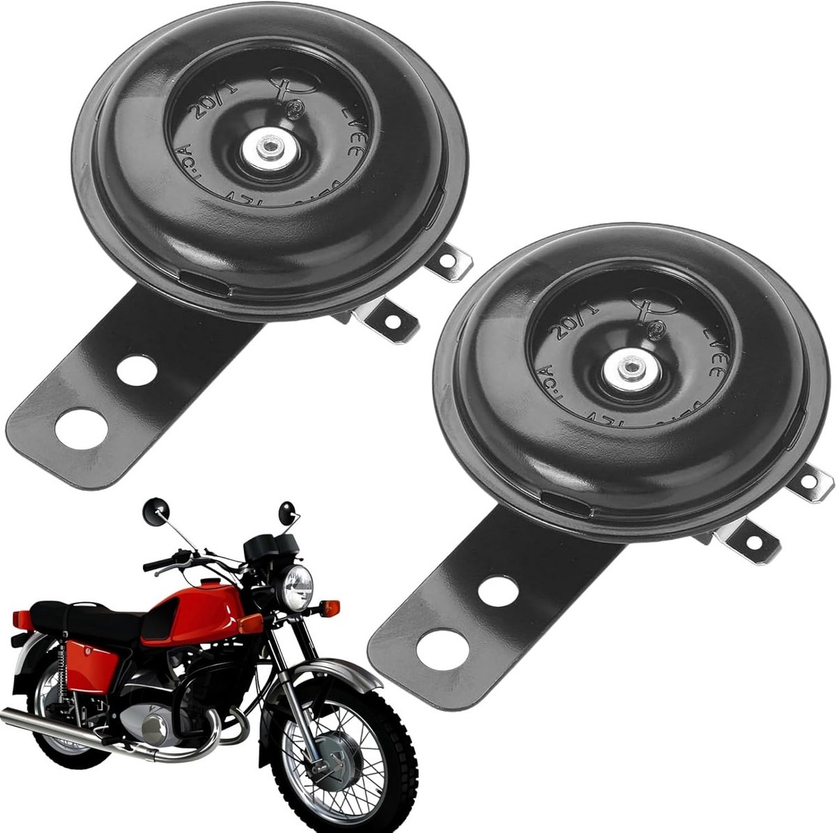 Universele Luid Krachtige 12V Hoorn voor Auto Motorfiets Scooter en Voertuigen