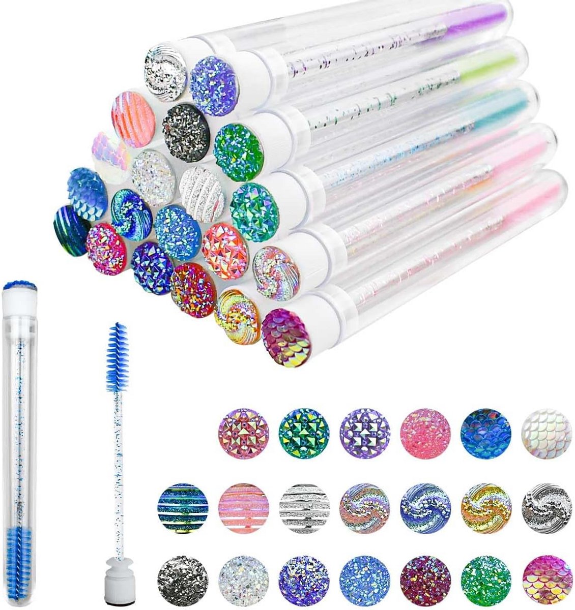 Wimperborstels wegwerpbaar voor Mascara en Wimperverlenging - 20 stuks
