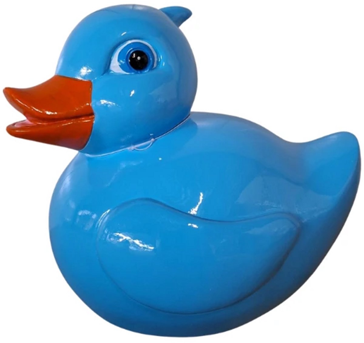 Deco4yourhome® - Tuinbeeld - Bad Eend - Beeld - Decoratie - Blauw - 25cm - XL