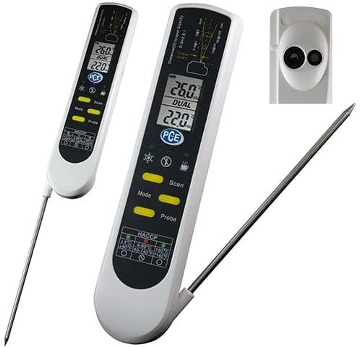 Infrarood Koortsthermometer met Steekthermometer - Contactloze Temperatuurmeting