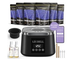 Léchell® Smart Wax Apparaat - Wax Beans Verwarmer - Ontharing set - Wax set - Pre-en After Spray - Inclusief 600 gram Wax Bonen en E-book