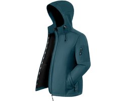 BUBW® Windjack - Outdoorjas - Windjack Dames Hardlopen - Lichtgewicht - Ademend - Dames - Groenblauw - Maat XL