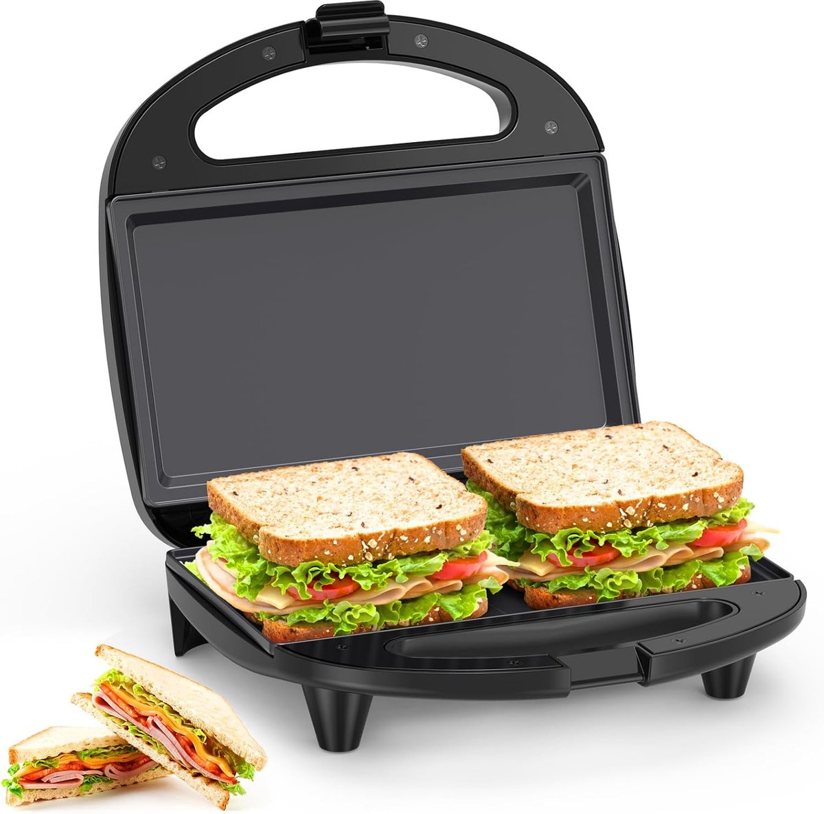Contactgrill - Tosti Apparaat - Tosti-ijzers - Panini Grill - Zwart