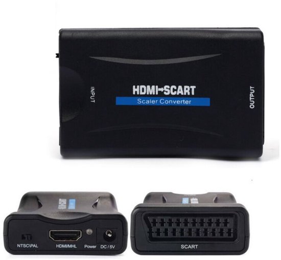 Digitpro Scart-naar-HDMI-adapter – Plug & Play, Ideaal Om Je Oude VHS Of DVD Aan Te Sluiten Op Een Moderne Tv