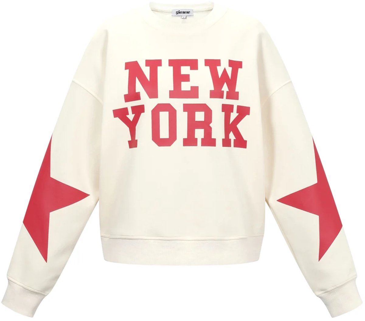 Gimme NEW YORK trui crème maat L GIMME