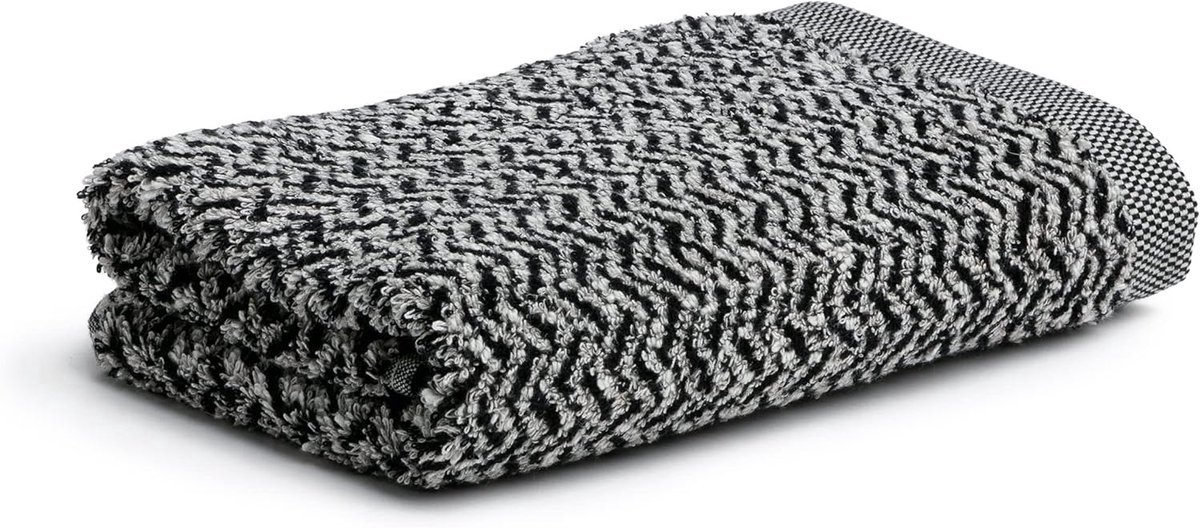 Stunq® Stijlvolle Handdoek van Gemengde Materialen met Visgraatmotief - 50 x 100 cm