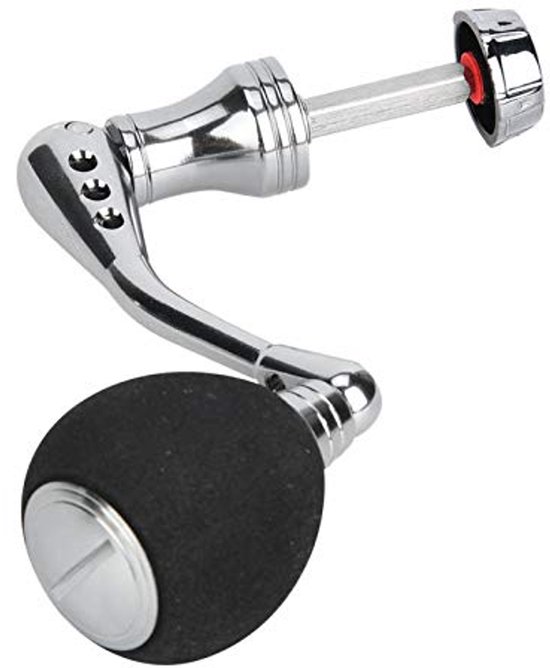 CNC metalen 4-hoek schacht ontwerp molen handvat rocker arm roestvrij staal, voor Shimano merk vismolen (EVA Grip Pill Medium) — afbeelding 3