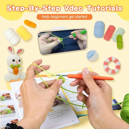 IMPERATORIS® Creative Haakpakket/Haken pakket Haakset - Inclusief Breinaalden - Voor Volwassenen en Beginners van IMPERATORIS® — afbeelding 3