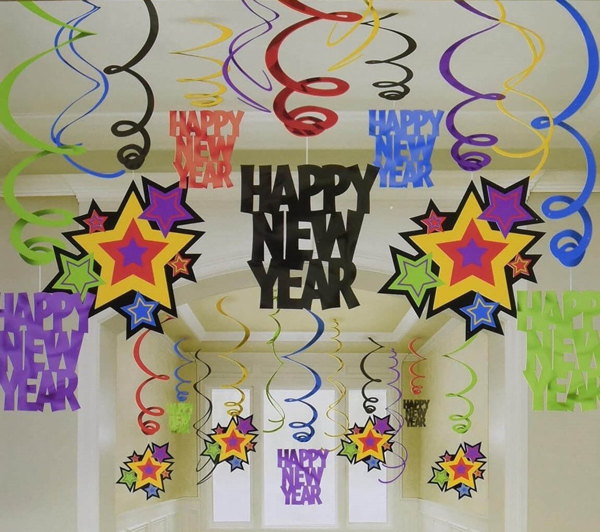 30 Swirl Decorations Happy New Year