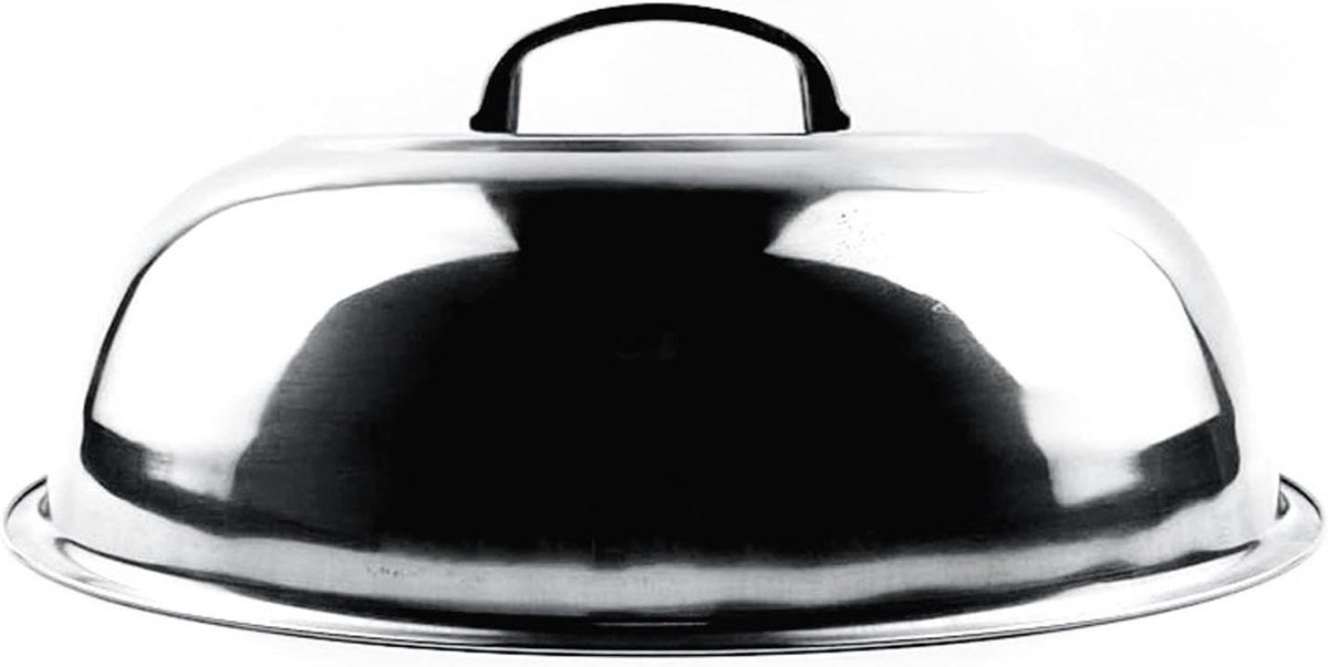 RVS Wokpan Deksel Ø 32cm - Deksel voor Bakvormen - Circulaire Pot Cover Keukenaccessoire