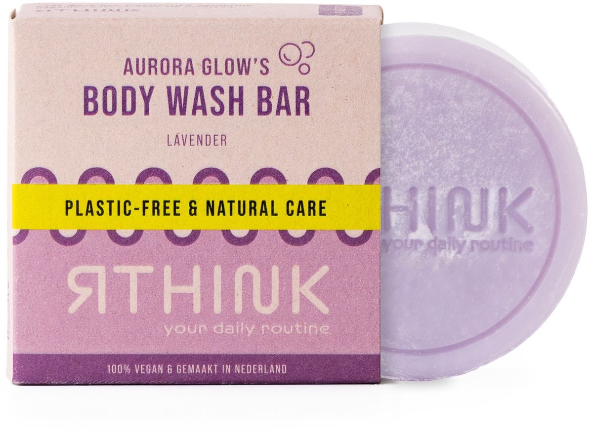 Body Wash Bar Lavendel - Plasticvrij - Vegan - 75 g - Zeep bar - Soap bar