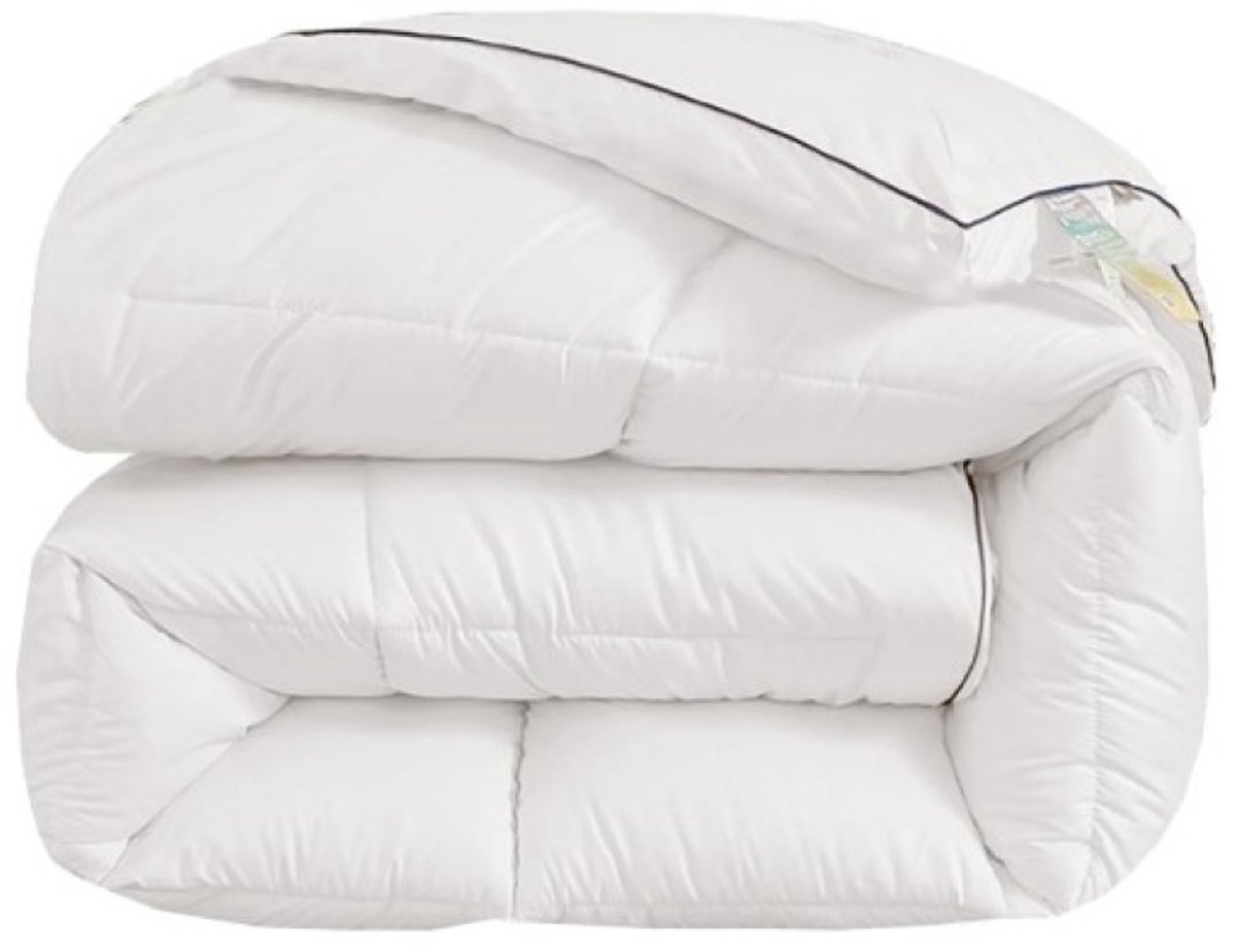 JeiibrZui Donzen Dekbed - Down Comforter King Size - Fluffy En Warm All-Season Met Sojavezel Vulling - 1 Stuk - Voor Iedereen + Wit