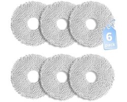 6 Stuks Vervangende Dweilpads voor Dreame L10s Ultra Gen 2, X40/X50 Ultra Complete, L40 Ultra AE, L10s Pro Gen 2/3, L10s Plus/Ultra, Mova E30/E40 Ultra, P50 Pro Ultra - Zeer Absorberend en Krasvrij