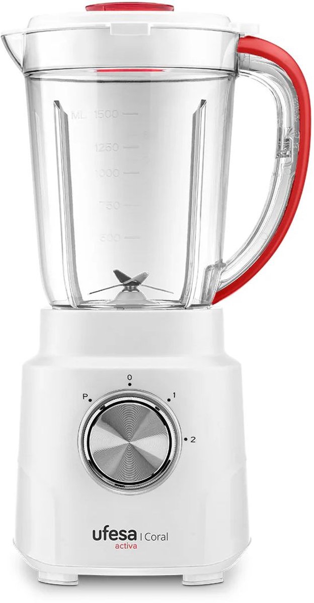 Ufesa Coral - Blender - 600 watt - 3 standen + turbo functie - Wit