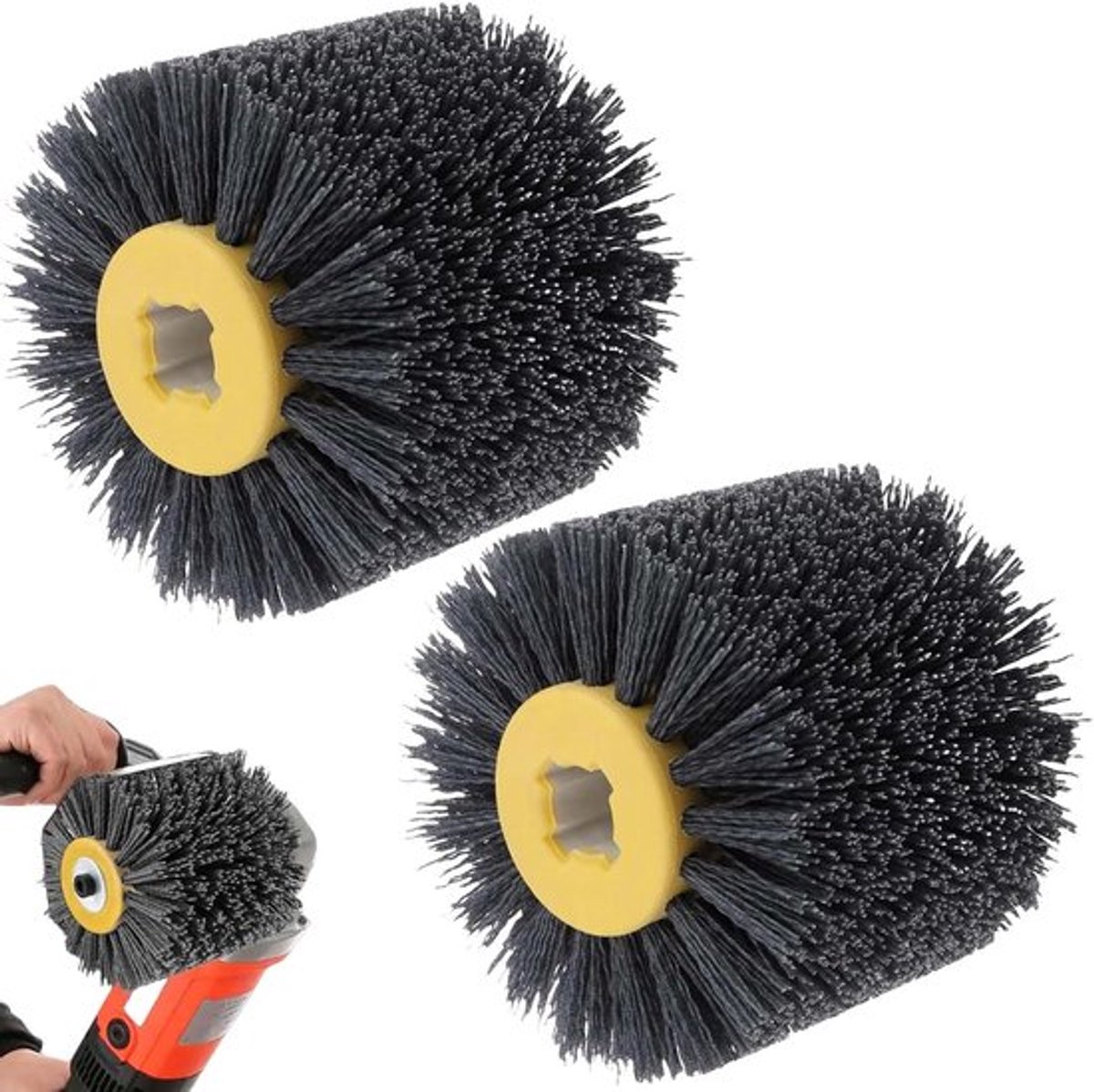Nylon borstel korrelgrootte 120 voor schuurmachine - schuurborstel polijstborstel