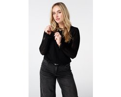 MS Mode Top Kanten top met trompetmouwen