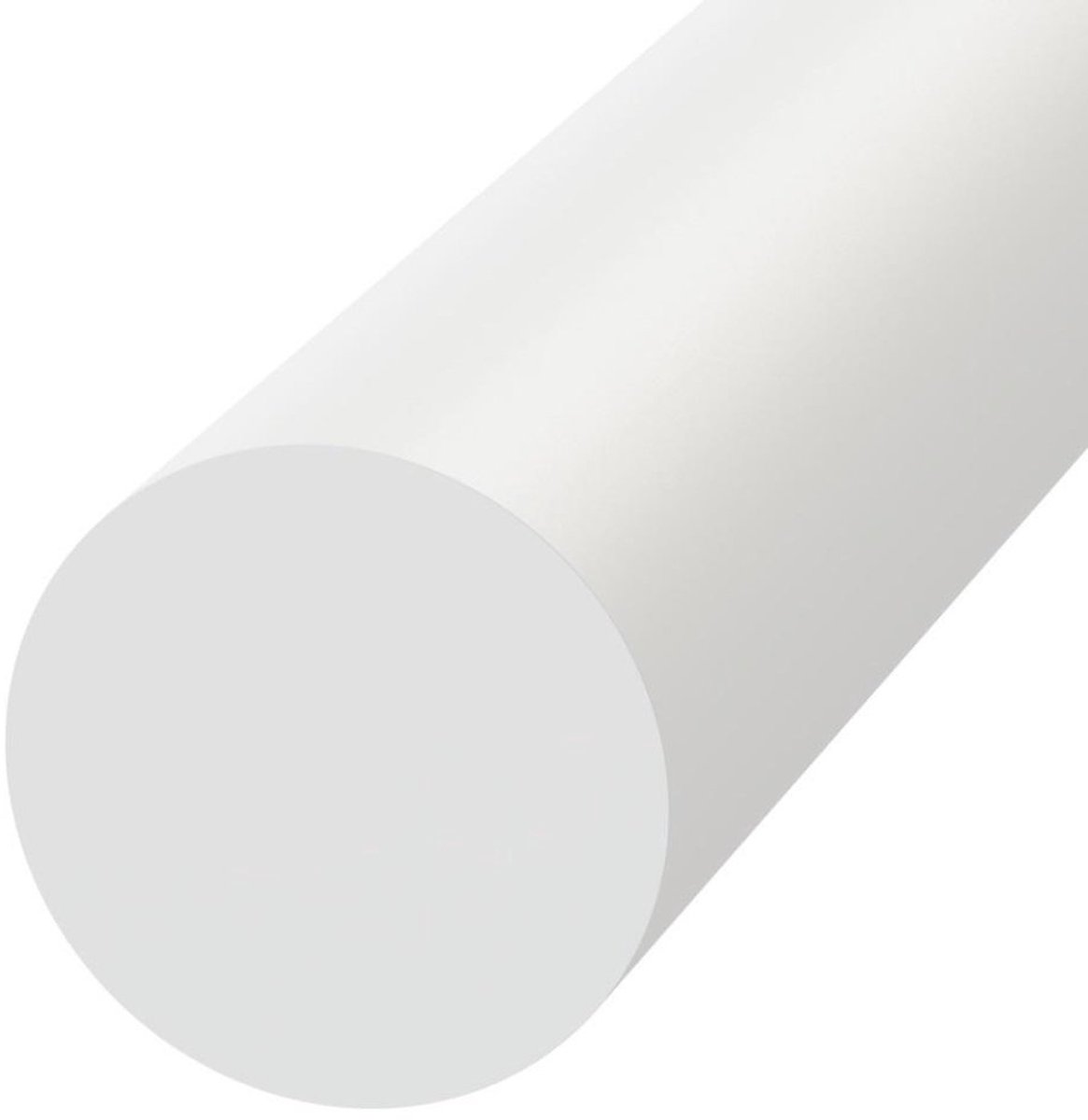 POM C kunststof staf naturel Ø 45 L=1000 | Delrin | POM-C | POM | CNC draaien | Foodgrade
