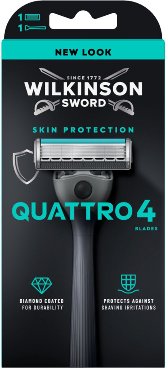 Wilkinson Quattro Scheersysteem + Navulmesjes -