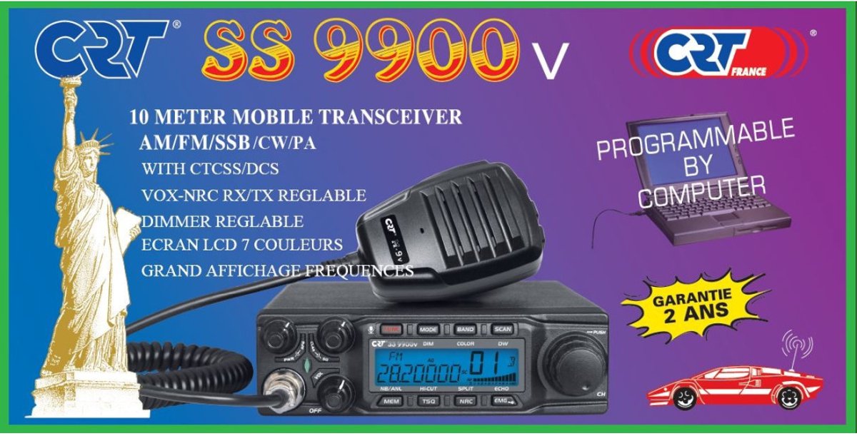 CRT SS 9900 10mtr. Amateur zend-ontvanger