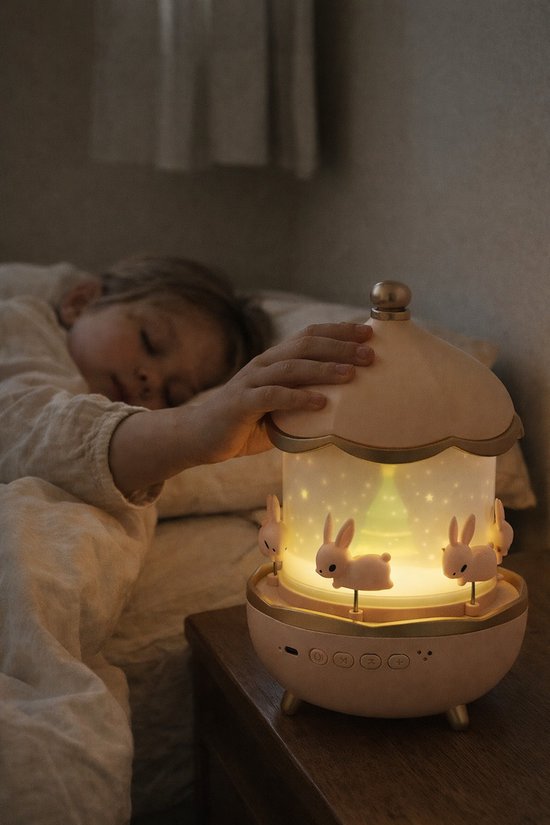 BOECK - Nachtlampje - Sterrenprojector - LED-projector - Draaiende LED Nachtlamp - Sterren & Maan Projector met RGB-kleurwissel, USB-voeding en Batterij - Sfeerverlichting voor Kinderkamer & Relax - Kinderlamp van BOECK — afbeelding 5