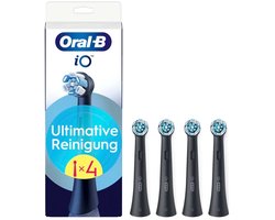 Oral-B iO Ultimative Reinigung - Opzetborstel - Borstel voor tandenborstel - 4 stuks - Zwart