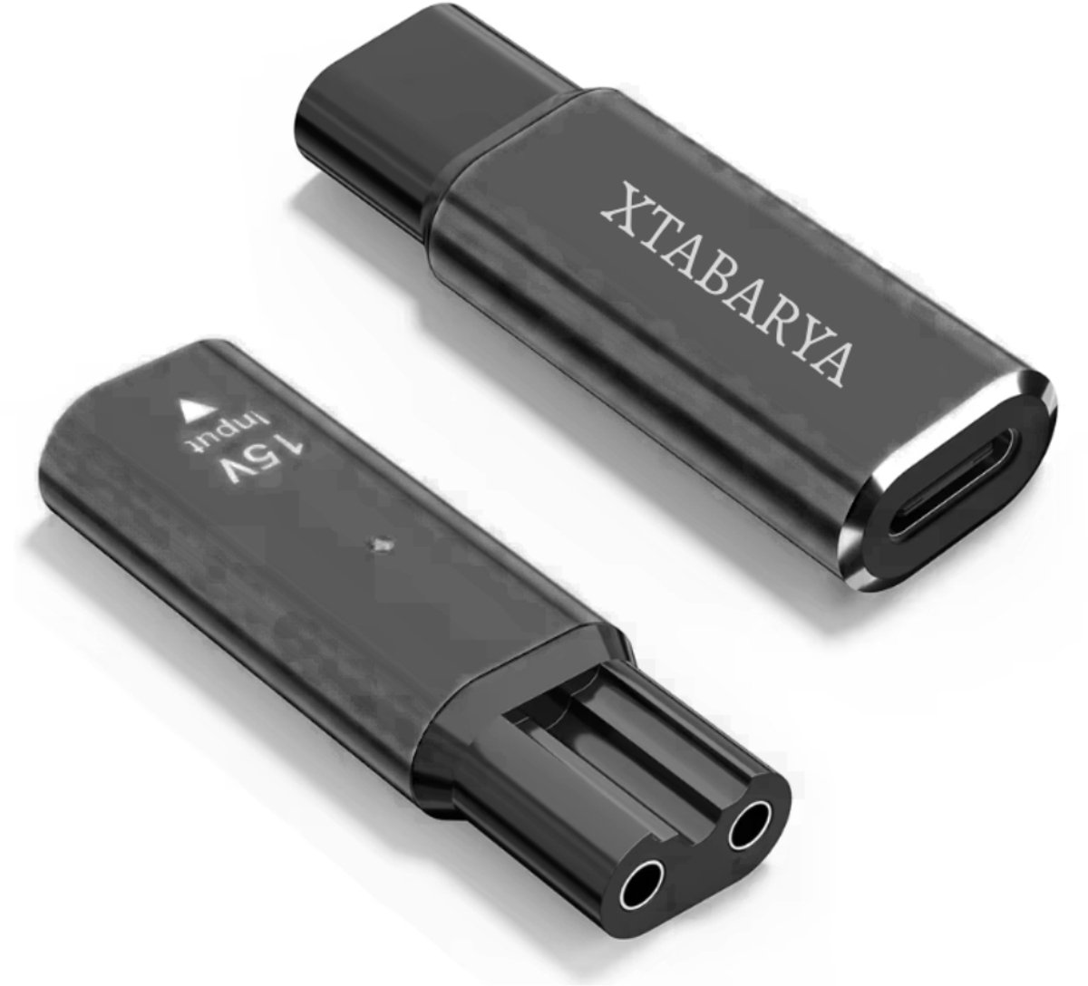 LISI 15V Typ-C Adapter/Ladegerät, geschikt voor Philips Norelco OneBlade Pro QP6510 QP6520 QP6530 Bartschneider (zwart)