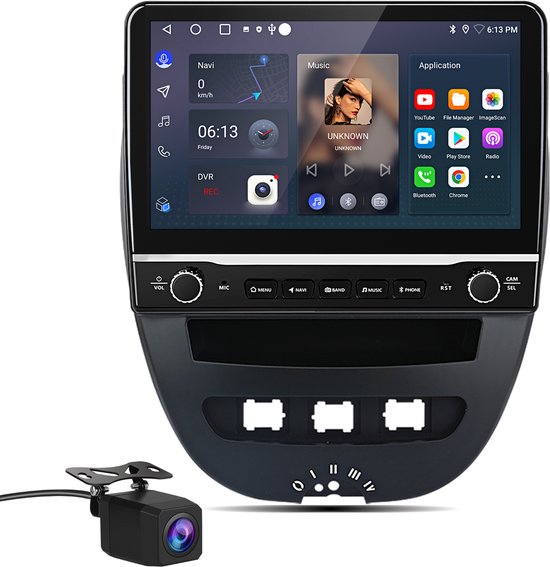 Carplay 10 Autoradio Für Toyota Aygo II Citroen C1 Peugeot