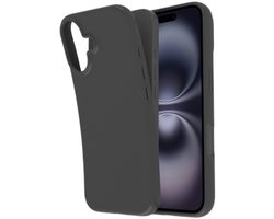 Just in Case hoesje geschikt voor iPhone 16 Hoesje Siliconen - Flexibele 100% GRS Case - Zwart