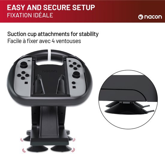 Opvouwbaar Stuur voor Nintendo Switch 2 Joy-con - Racing stuur - Zwart van DOBE — afbeelding 4
