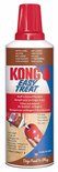 KONG Easy Treat leverpastei in spuitbus. Meertalige tekst: LIVER RECIPE, RECETTE AU FOIE.